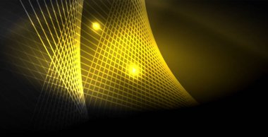 Neon renkli soyut çizgiler