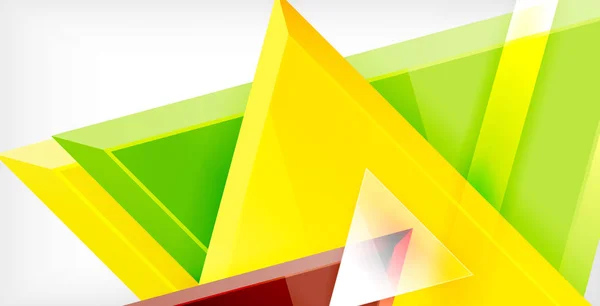 3d vetor triangular design de fundo abstrato mínimo, design geométrico cartaz abstrato — Vetor de Stock
