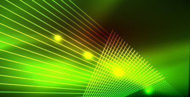 Neon parlayan dalga, sihirli enerji ve ışık arka plan