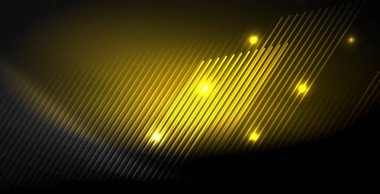 Neon renkli soyut çizgiler