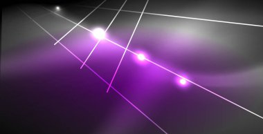 Neon parlayan çizgiler, sihirli enerji uzay ışığı konsepti, soyut arka plan duvar kağıdı tasarımı