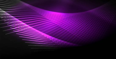 Neon renkli soyut çizgiler