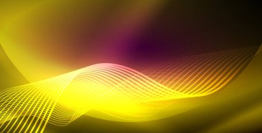 Neon çizgiler parlak parlayan arka plan