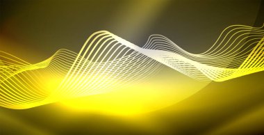 Neon çizgiler parlak parlayan arka plan