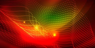 Parlak neon uzay arka planı