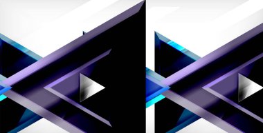 Parlak parlak üçgenler arka plan