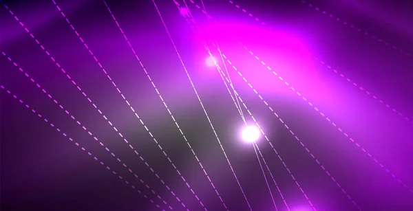 Блестящие сияющие неоновые волны — стоковый вектор