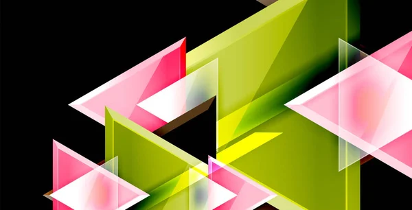 3d vetor triangular design de fundo abstrato mínimo, design geométrico cartaz abstrato — Vetor de Stock