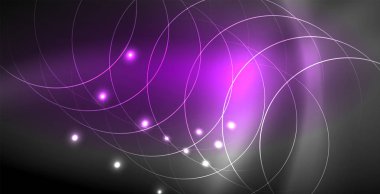 Soyut çizgiler, Modern arka plan ile parlayan parlak neon renkler