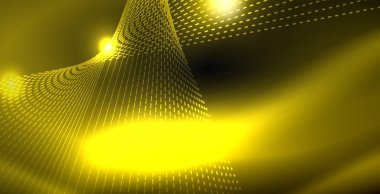 Parlak parlak parlayan Neon dalgalar