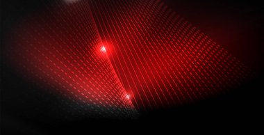 Parlak parlak parlayan Neon dalgalar