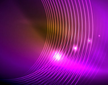 Parlak çevrelerin parlayan soyut arka plan