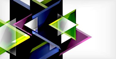 Dinamik üçgen kompozisyon soyut arka plan