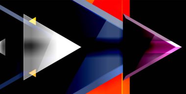 Dinamik üçgen kompozisyon soyut arka plan