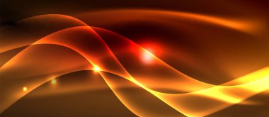 Koyu, parlak hareket, sihirli alan ışık parlayan soyut dalga. Techno arka plan