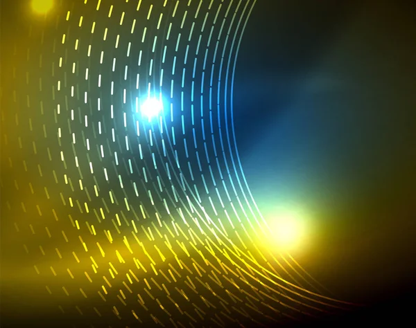 Parlak çevrelerin parlayan soyut arka plan