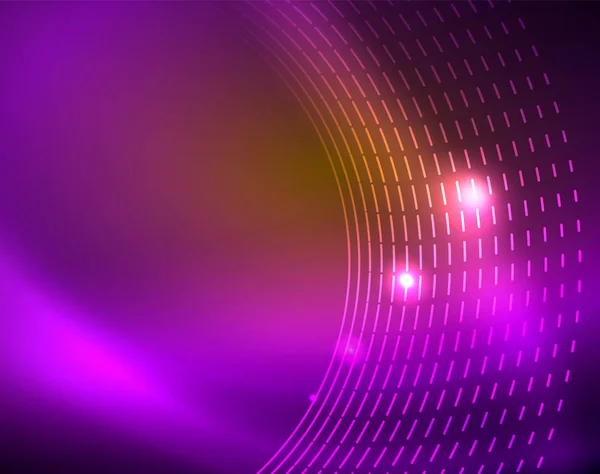 Glänzende Kreise leuchtender abstrakter Hintergrund — Stockvektor