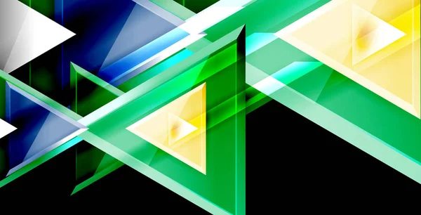 3D-ontwerp van driehoekige vector minimale abstracte achtergrond, abstracte geometrische posterontwerp — Stockvector