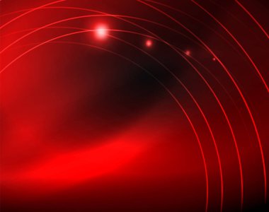 Neon renk parlayan ışıkları ile karanlık alan soyut arka plan