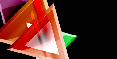 Parlak parlak üçgenler arka plan