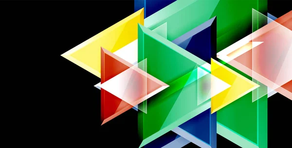 3d triangular vector minimalista diseño de fondo abstracto, diseño geométrico cartel abstracto — Archivo Imágenes Vectoriales