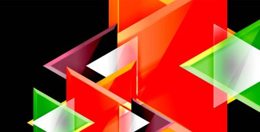 Parlak parlak üçgenler arka plan