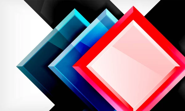 Pozadí barevných čtvercových a obdélníkových bloků — Stockový vektor