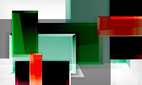 Барвистий фон квадратних і прямокутних блоків — стоковий вектор