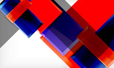 Parlak renkli kare şekil blokları geometrik arka plan