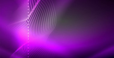 Neon çizgiler parlak parlayan arka plan