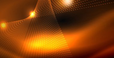 Parlak parlak parlayan Neon dalgalar