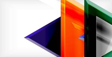 Parlak parlak üçgenler arka plan