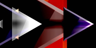 3D üçgen vektör en az arka plan tasarımı, geometrik soyut poster tasarımı