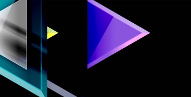 Dinamik üçgen kompozisyon soyut arka plan