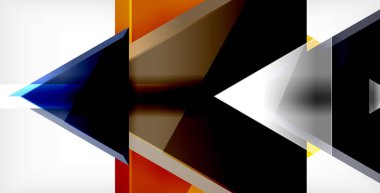 Parlak parlak üçgenler arka plan