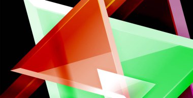 Parlak parlak üçgenler arka plan