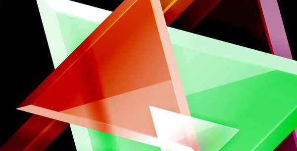 Glänzend glänzende Dreiecke Hintergrund — Stockvektor