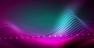 Neon çizgiler parlak parlayan arka plan