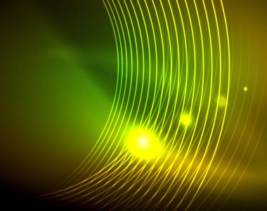 Parlak çevrelerin parlayan soyut arka plan