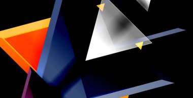 Dinamik üçgen kompozisyon soyut arka plan