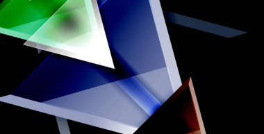 Parlak parlak üçgenler arka plan