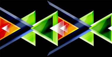 Dinamik üçgen kompozisyon soyut arka plan