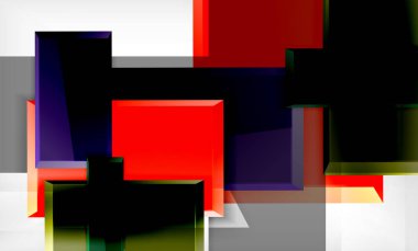 Parlak renkli kare şekil blokları geometrik arka plan