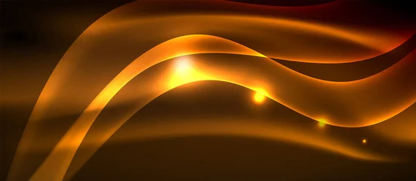 Неоновая светящаяся волна — стоковый вектор