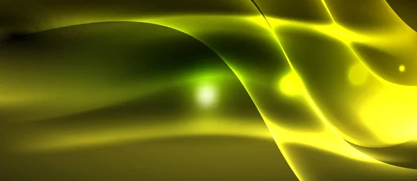 Neon ışık dalgaları — Stok Vektör