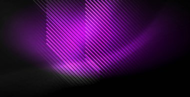 Neon renkli soyut çizgiler