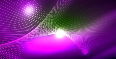 Parlak neon uzay arka planı