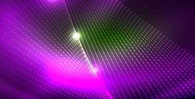 Parlak neon uzay arka planı