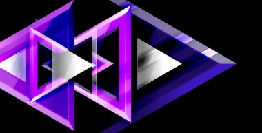 Dinamik üçgen kompozisyon soyut arka plan