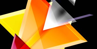 Parlak parlak üçgenler arka plan